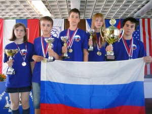 Награждение шахматной команды СПб Youth chess Festival V4 Liptov 2012